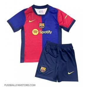 Barcelona Replik Heimtrikot Kinder 2024-25 Kurzarm (+ Kurze Hosen)